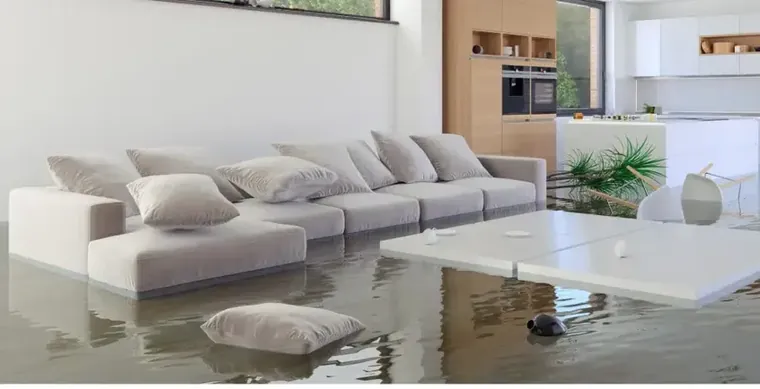 Storm flood dried in a West Hills home